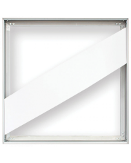 Set Frame - Scenic panel- Shape 3 diagonal  -Forex - white