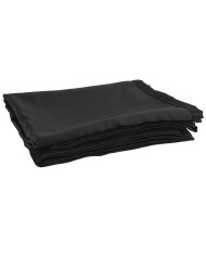 Tenda Fondale Medium Gloss Satin drappeggiato nero 300(l) x 250(h)cm - P&D MGS 175 g/m²