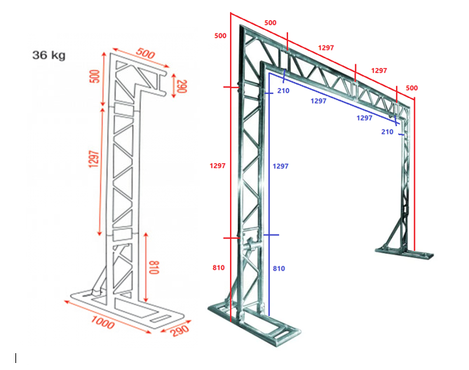 Mobile DJ Truss audio-luci-store